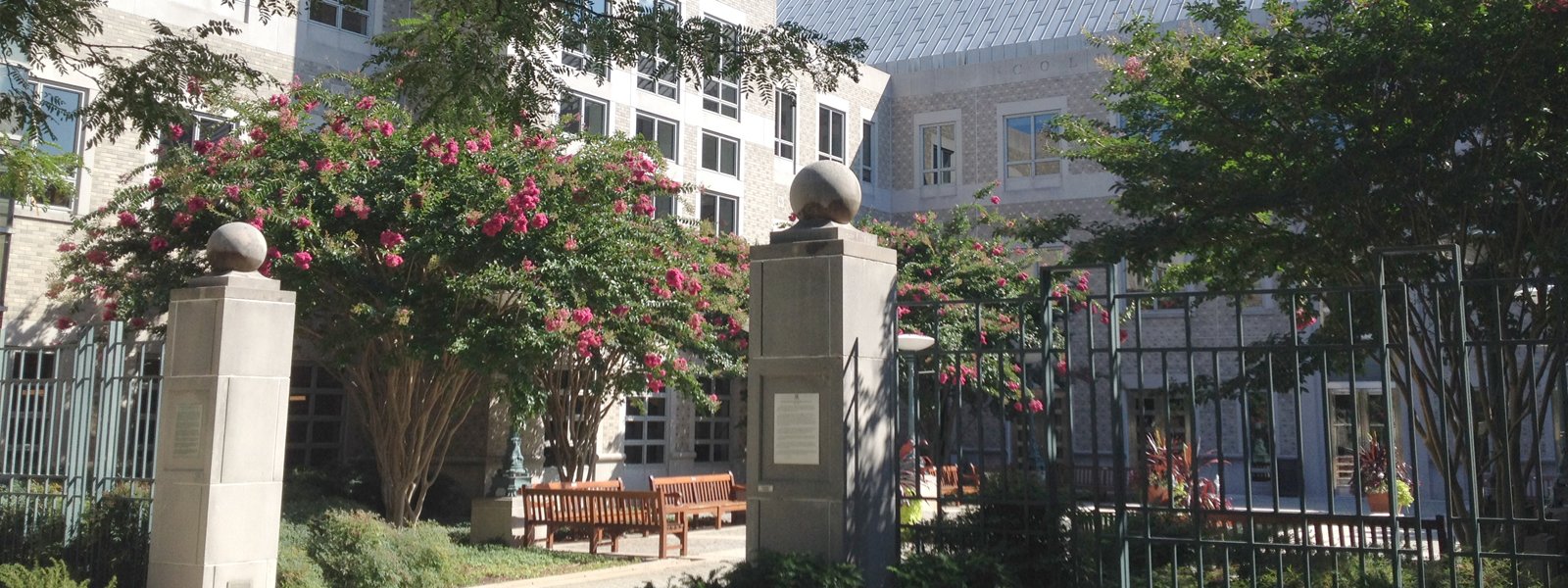 law school courtyard entrance