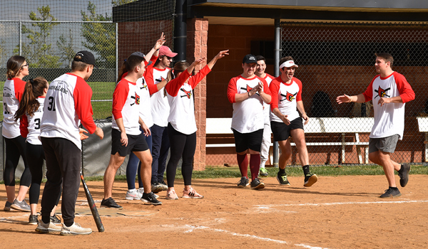 3Ls celebrate a homerun