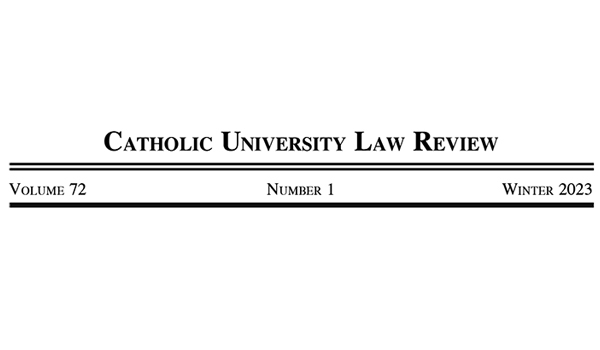 Law Review Volume 72 masthead