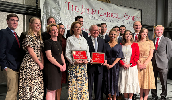 Catholic Law students, faculty, and alumni at Red Mass celebration