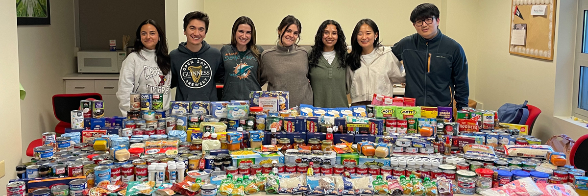 Law Students at Catholic Law Unite for a Successful Food Drive