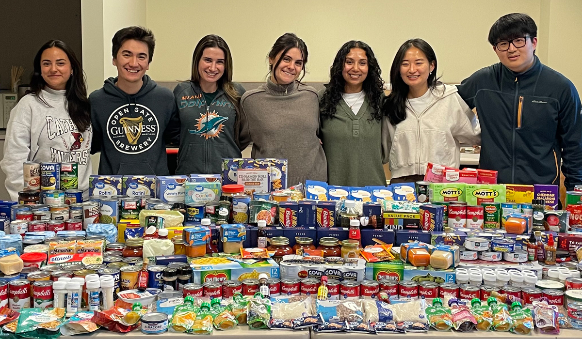 Law Students at Catholic Law Unite for a Successful Food Drive