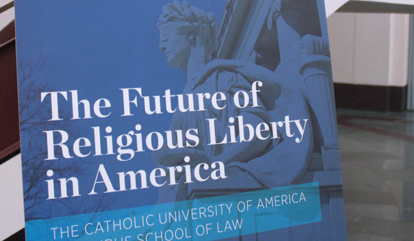 Religious Liberty Conference signage
