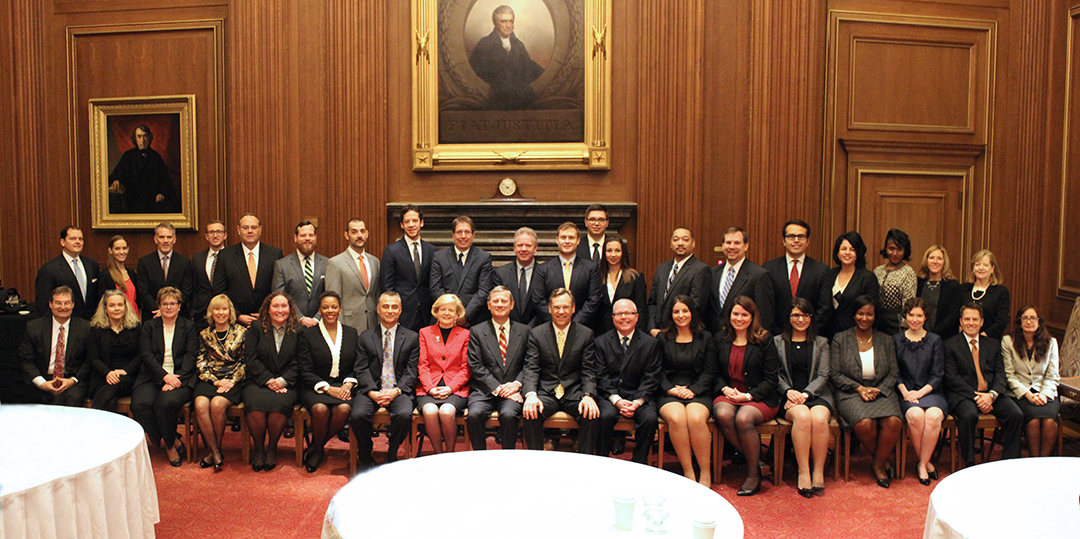 CUA Law SCOTUS Bar Admittees with Chief Justice Roberts