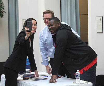 students posing for a photo