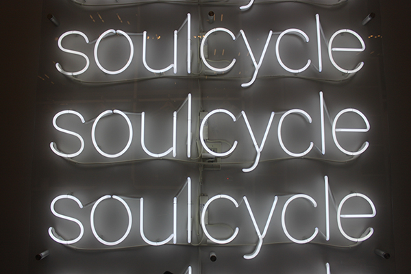 SoulCycle neon sign